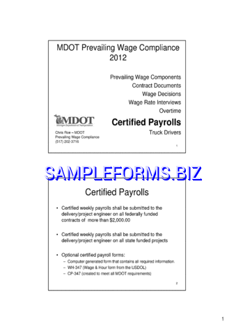 Michigan Certified Payroll Review pdf free